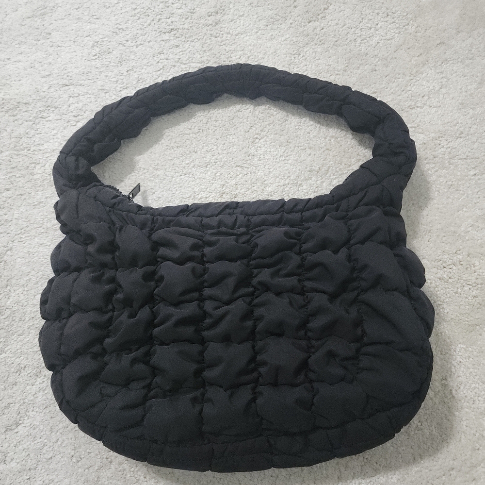 COS Black Quilted Bag